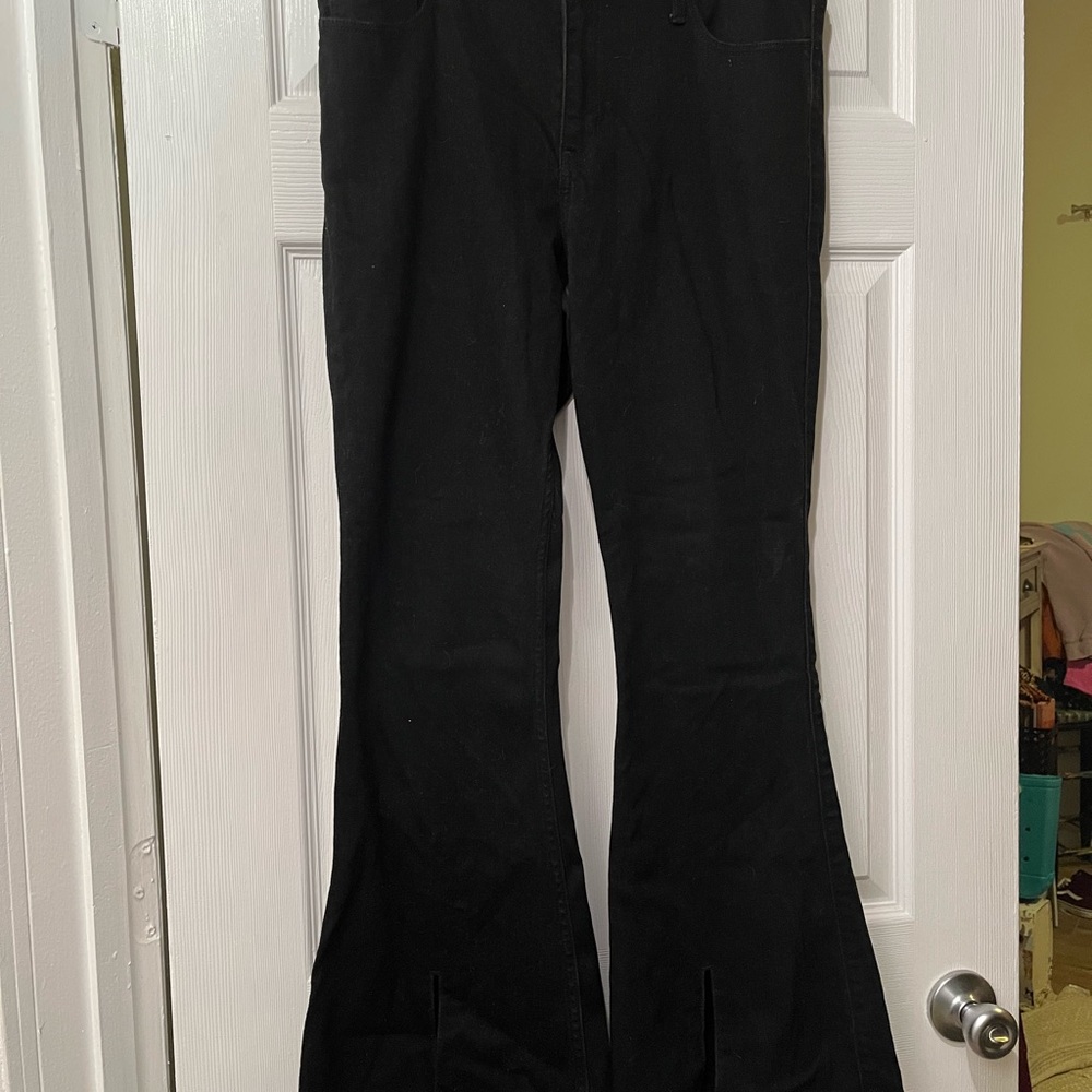 Black Flared Pants